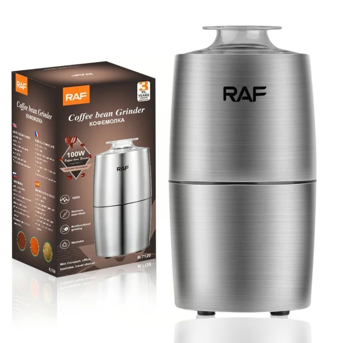 OEM - Moledor de Cafe RAF Molinillo Electrico de Granos de Cafe Menestras