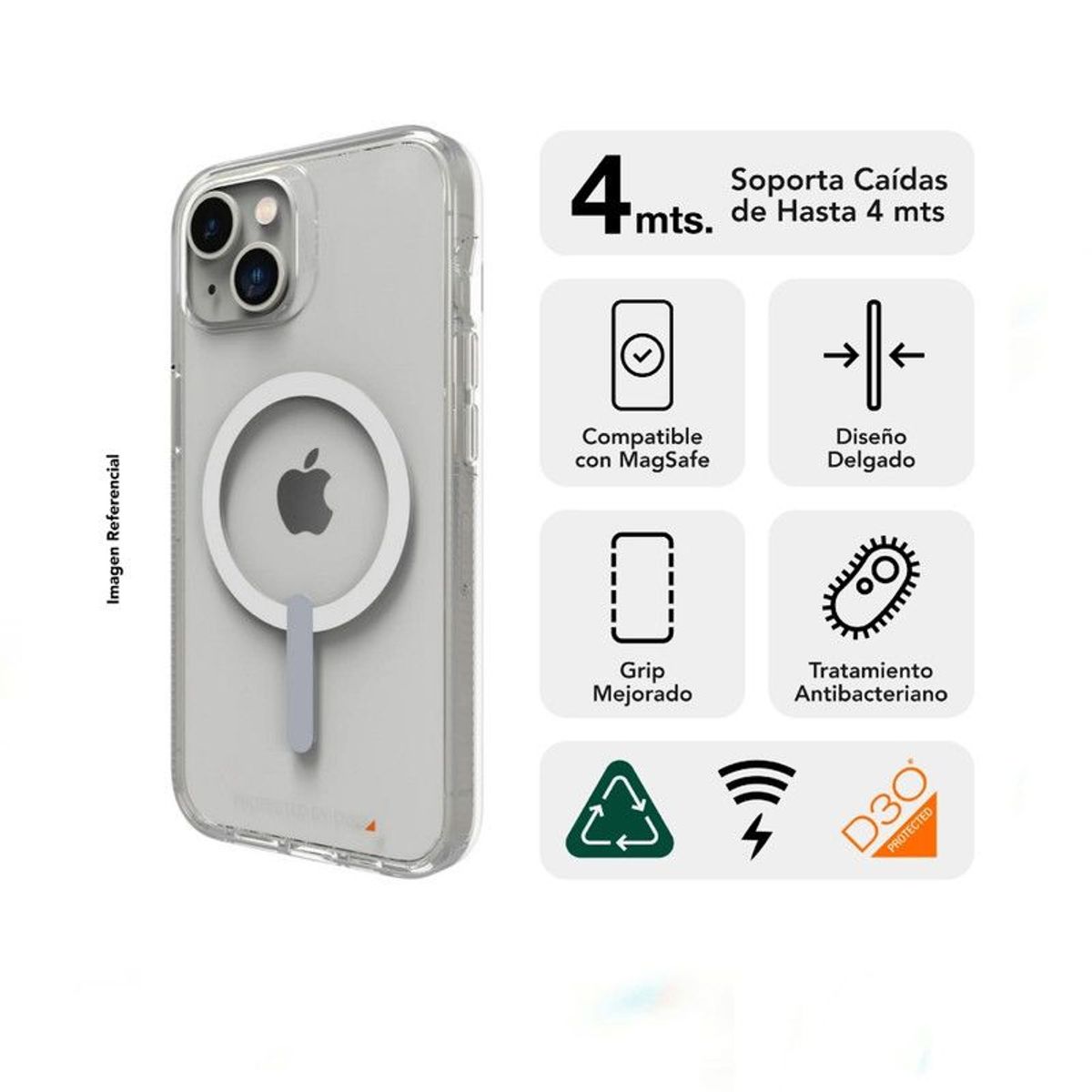 GEAR4 - Case Gear4 Crystal Palace Con Magsafe - Iphone 13 Pro Max.