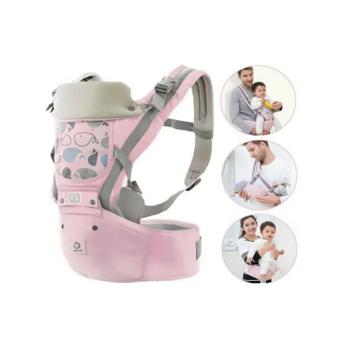 GENERICO - Canguro Para Bebé Ergonómico Ballena 3 en 1 R