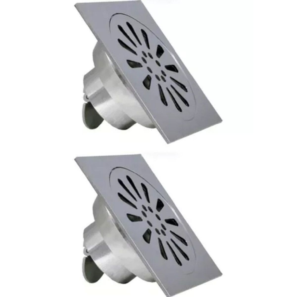 GENERICO - Pack X 2 Pzs - Desagüe Antiolores Para Baño, Acero Inox.