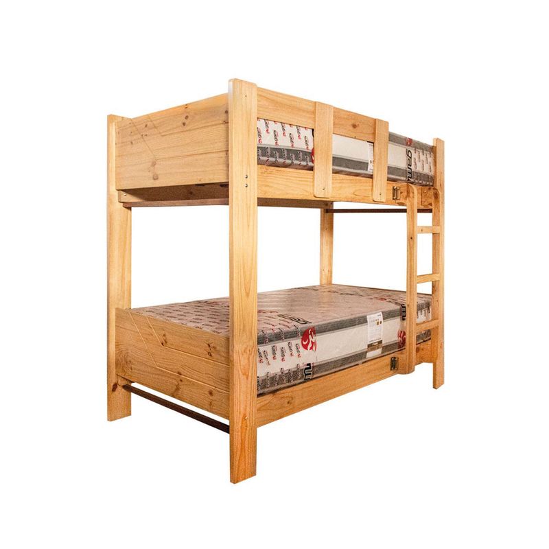 MUEBLES MACRUMO - Camarote 1.5 Plz  Pino de 1.5 x 6 Apanelado+ Acabado