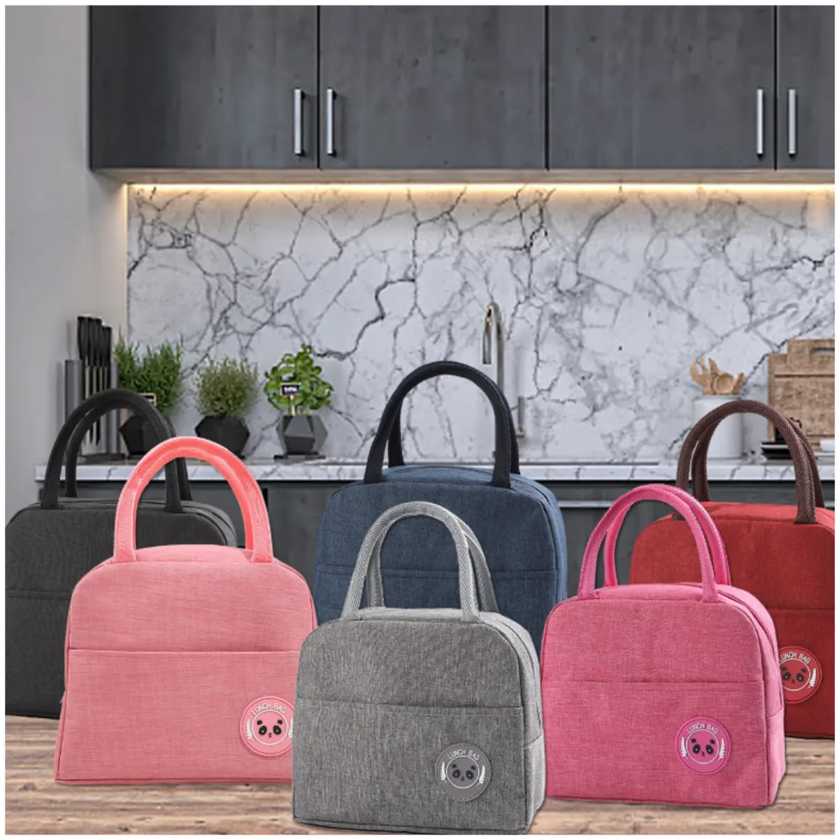 INSPIRA MARKET - Bolso lonchera fiambrera impermeable termica