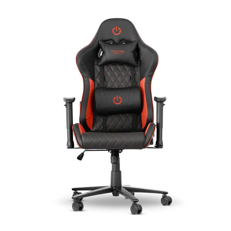ENKORE - Silla Gamer Ergonomica 2D Rojo Enkore Bravio GC1002