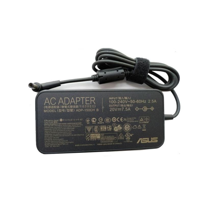 ASUS - CARGADOR PARA LAPTOP  ASUS 20V.   7.5A. 150W. 6.0X3.7 mm. GAMING