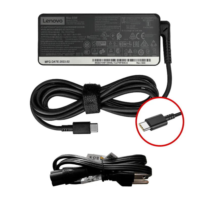 LENOVO - Cargador Lenovo Adlx65Ycc3A 65W Tipo C