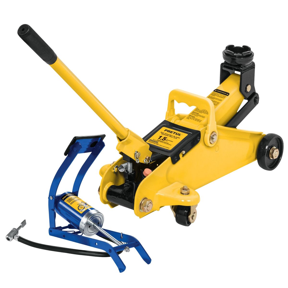 PRETUL - COMBO GATA LAGARTO 1.5 TN, INFLADOR PEDAL