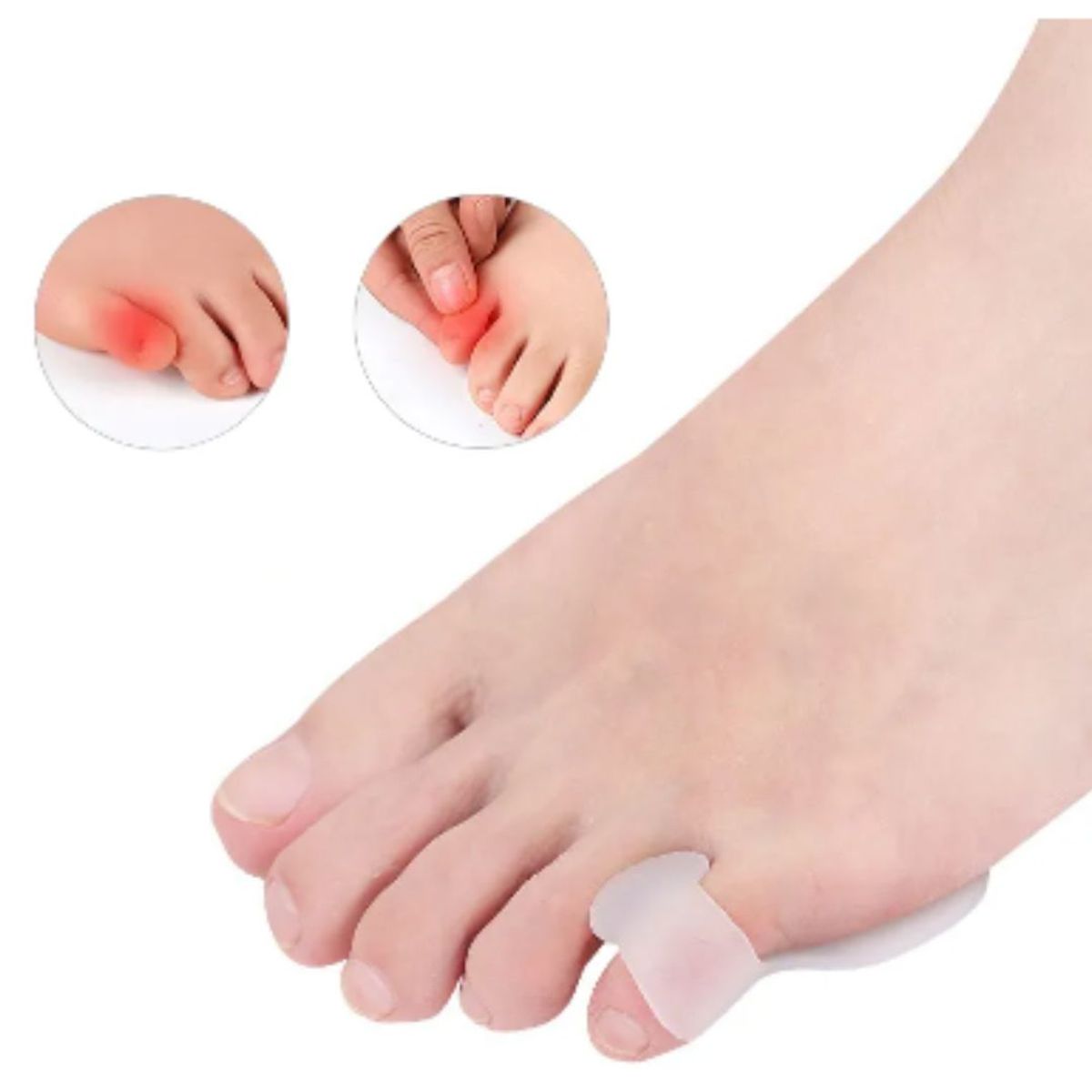 GENERICO - Almohadilla de gel para dedo pequeño corrector protector