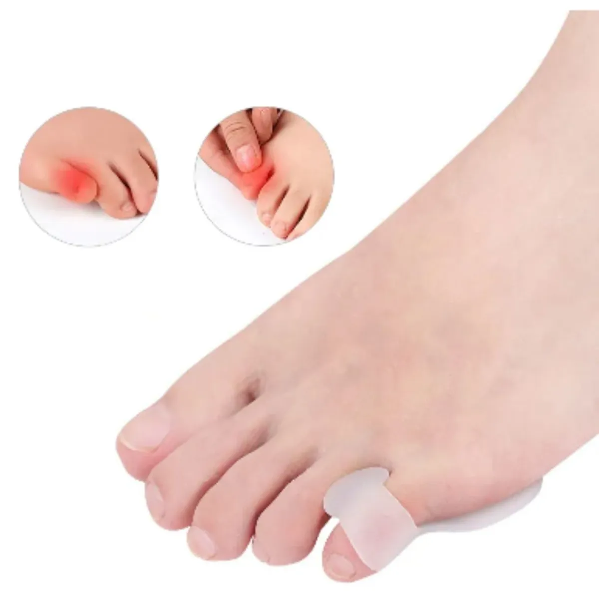 GENERICO - Almohadilla de gel para dedo pequeño corrector protector