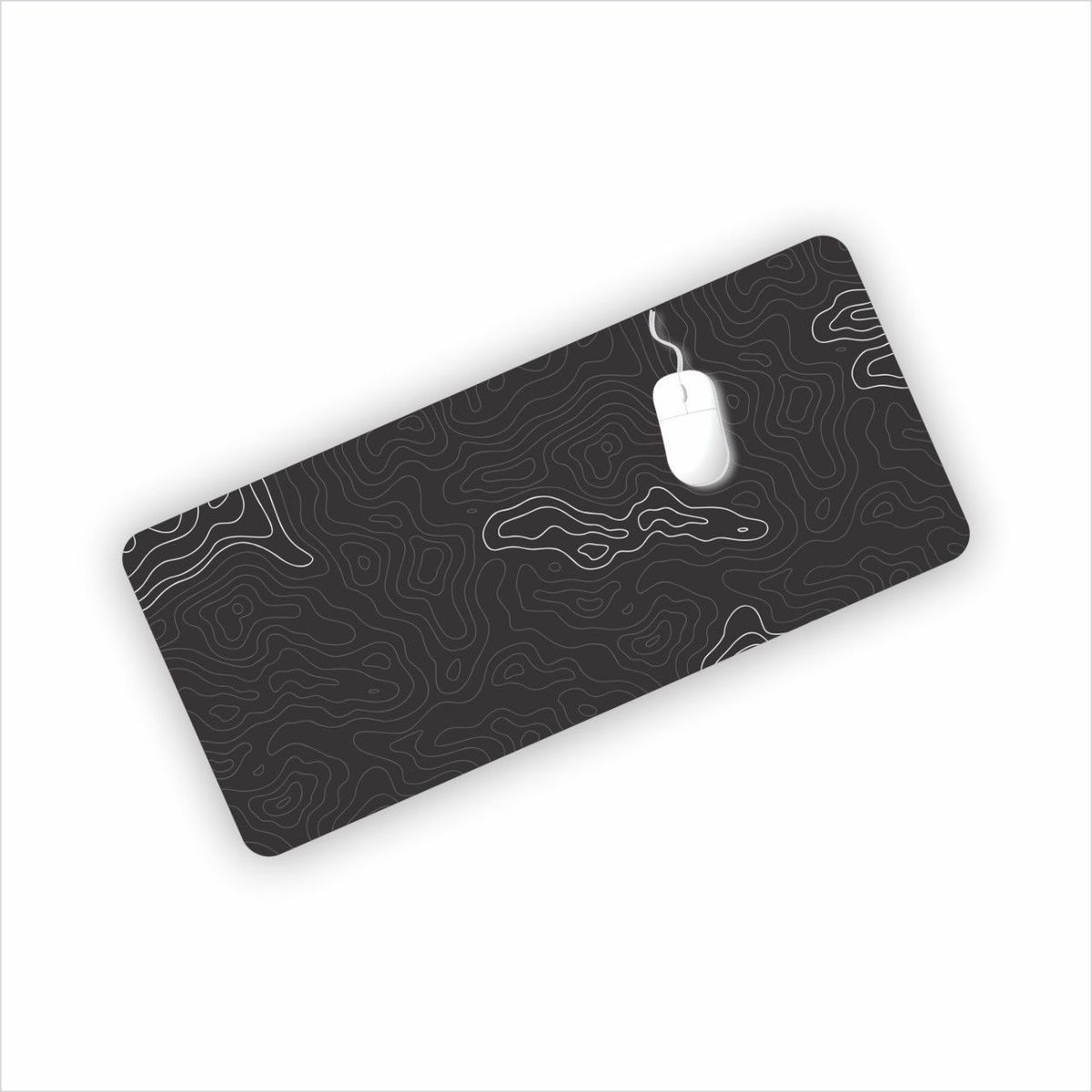 GENERICO - Mouse Pad Gamer Xl Topografic negro