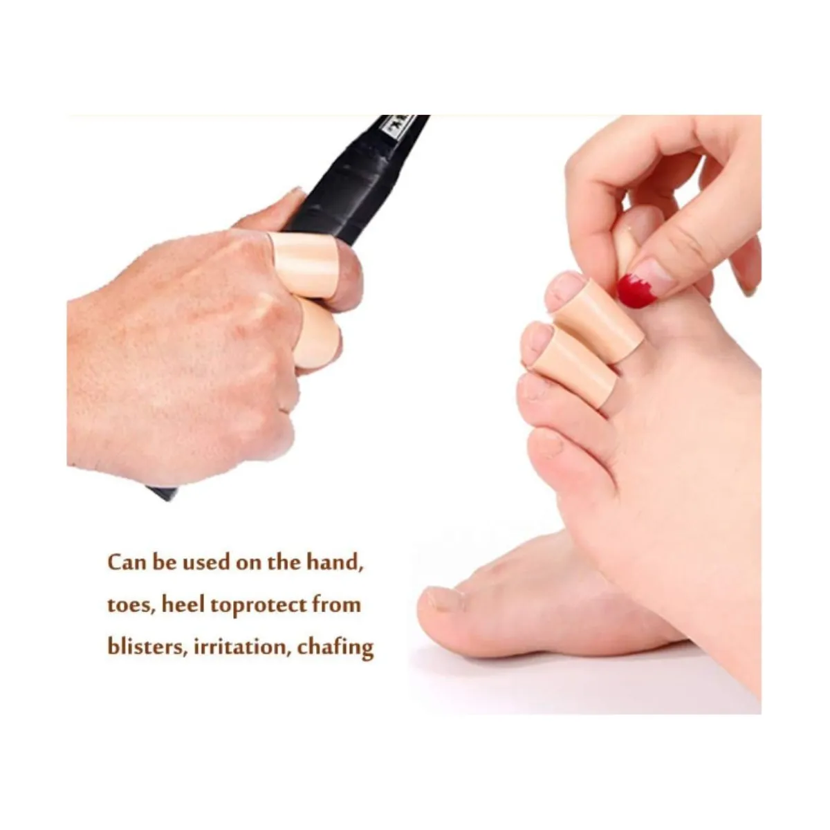GENERICO - Almohadilla plantilla de gel protector de pies y manos cinta