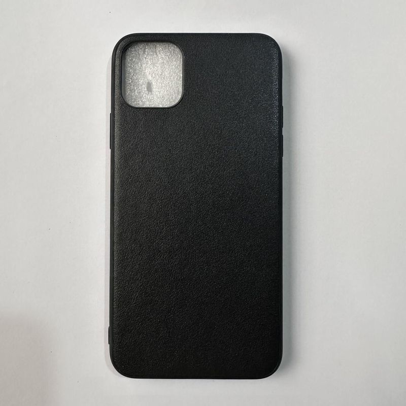 GENERICO - CASE IPHONE 11 PRO MAX CUERO PREMIUM COLOR NEGRO