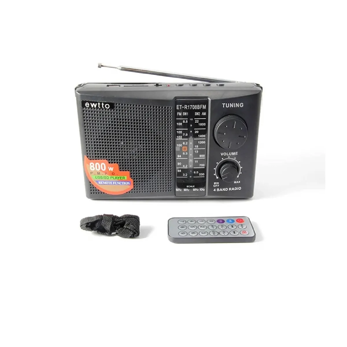 GENERICO - Radio Portatil AM FM Retro Vintage Parlante Bluetooth Mp3 Recargable