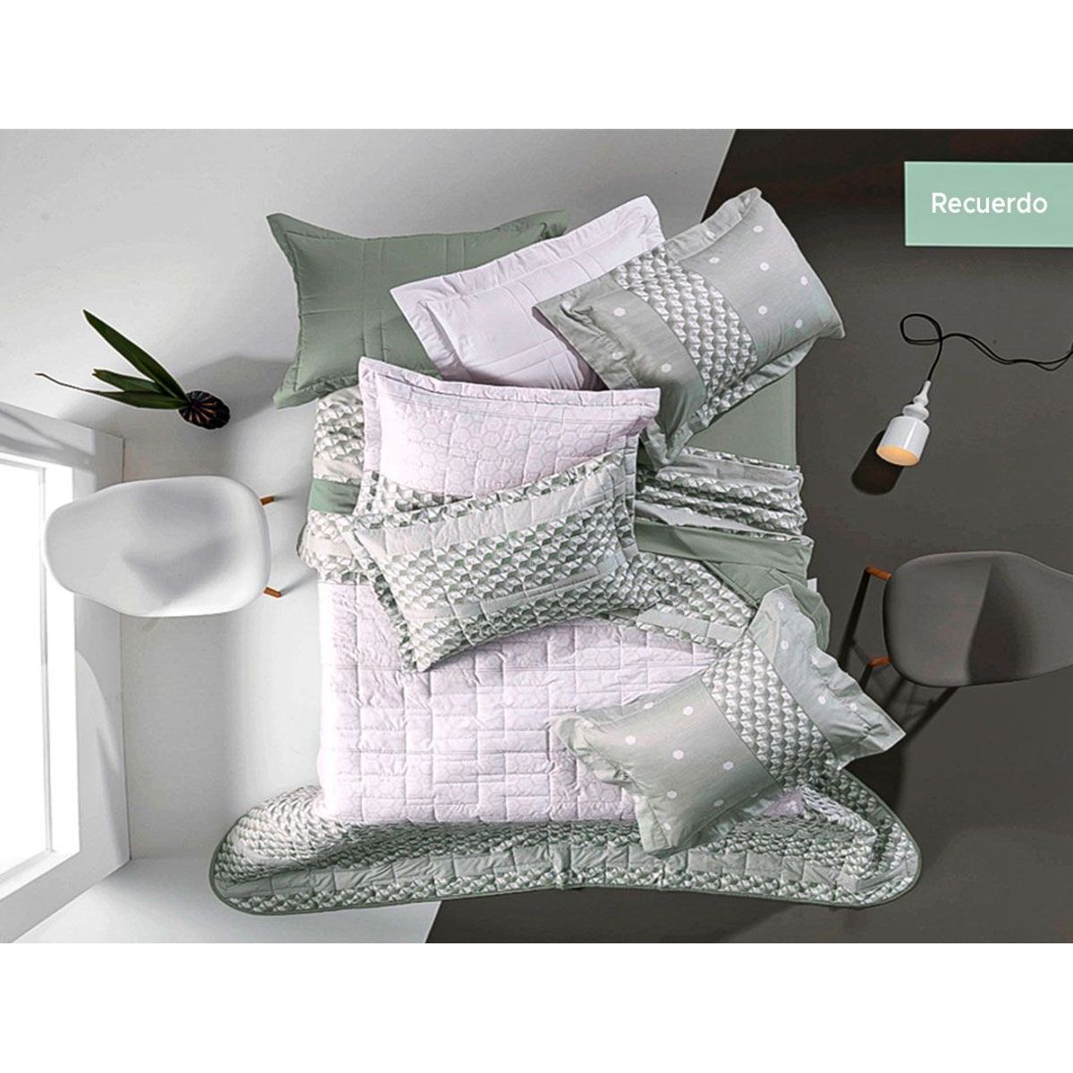 ALTENBURG - Cubrecama + Sábanas  100% Algodón Pima 200 Hilos 2 Plazas - RECUERDO