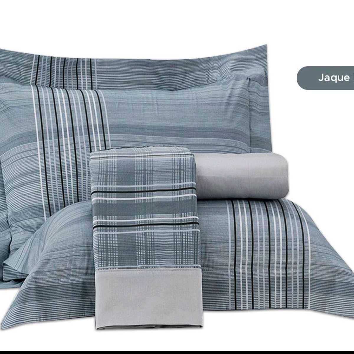 ALTENBURG - Cubrecama + Sábanas  100% Algodón Pima 200 Hilos 2 Plazas - JAQUE MATE