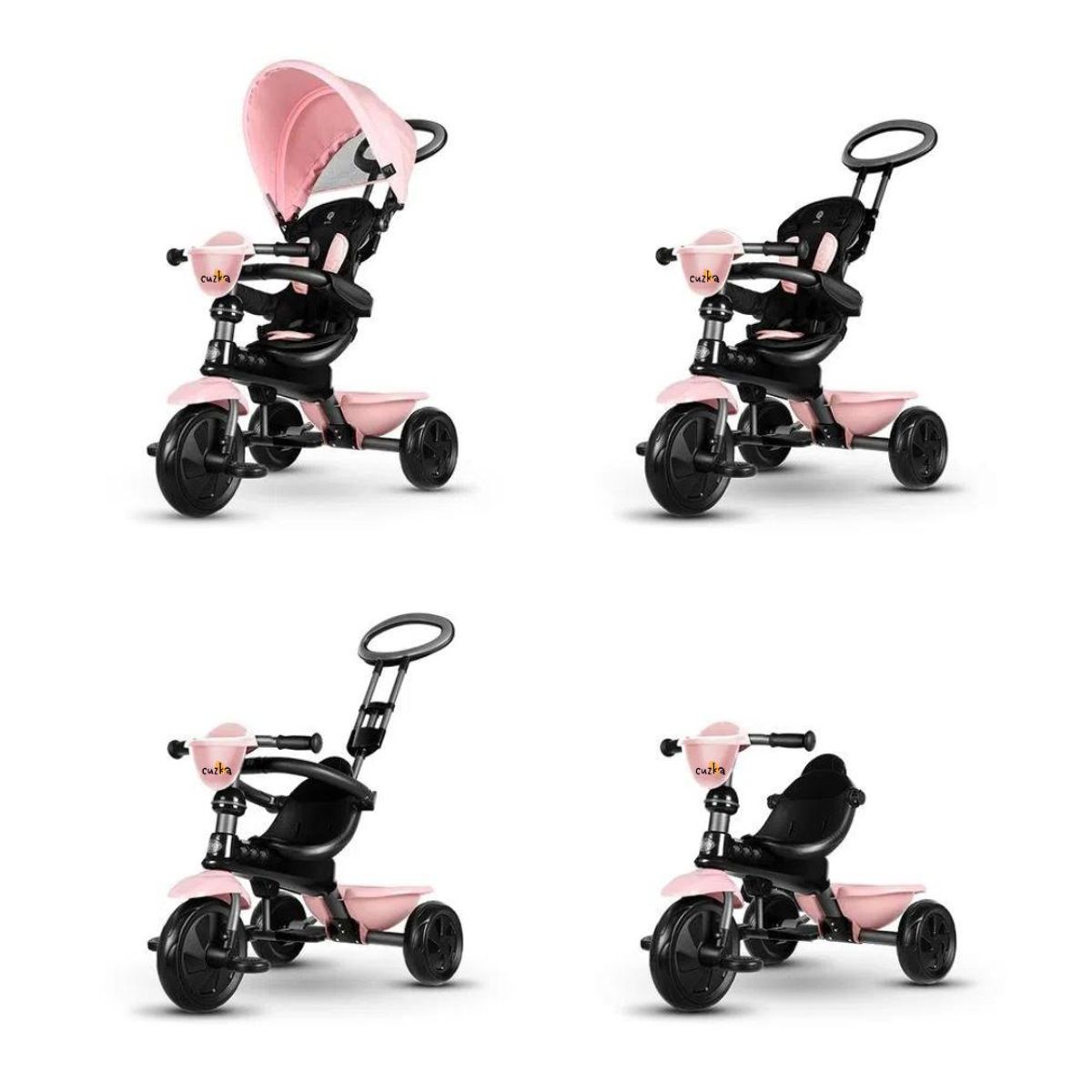 GENERICO - Triciclo Guiador Plegable para Niños «COSY» Pink