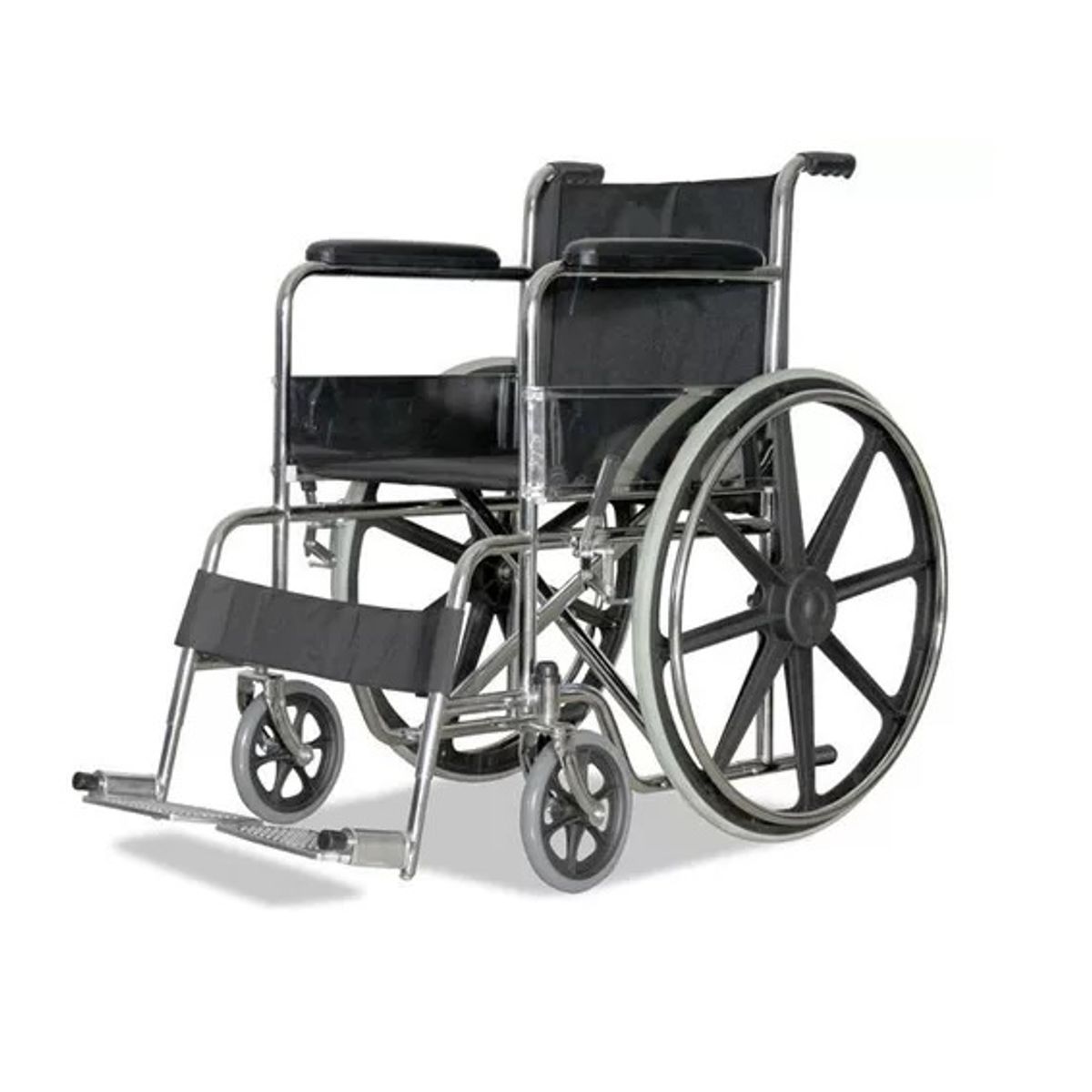 GENERICO - Silla De Ruedas STANDAR de ALUMINIO  DELUXE