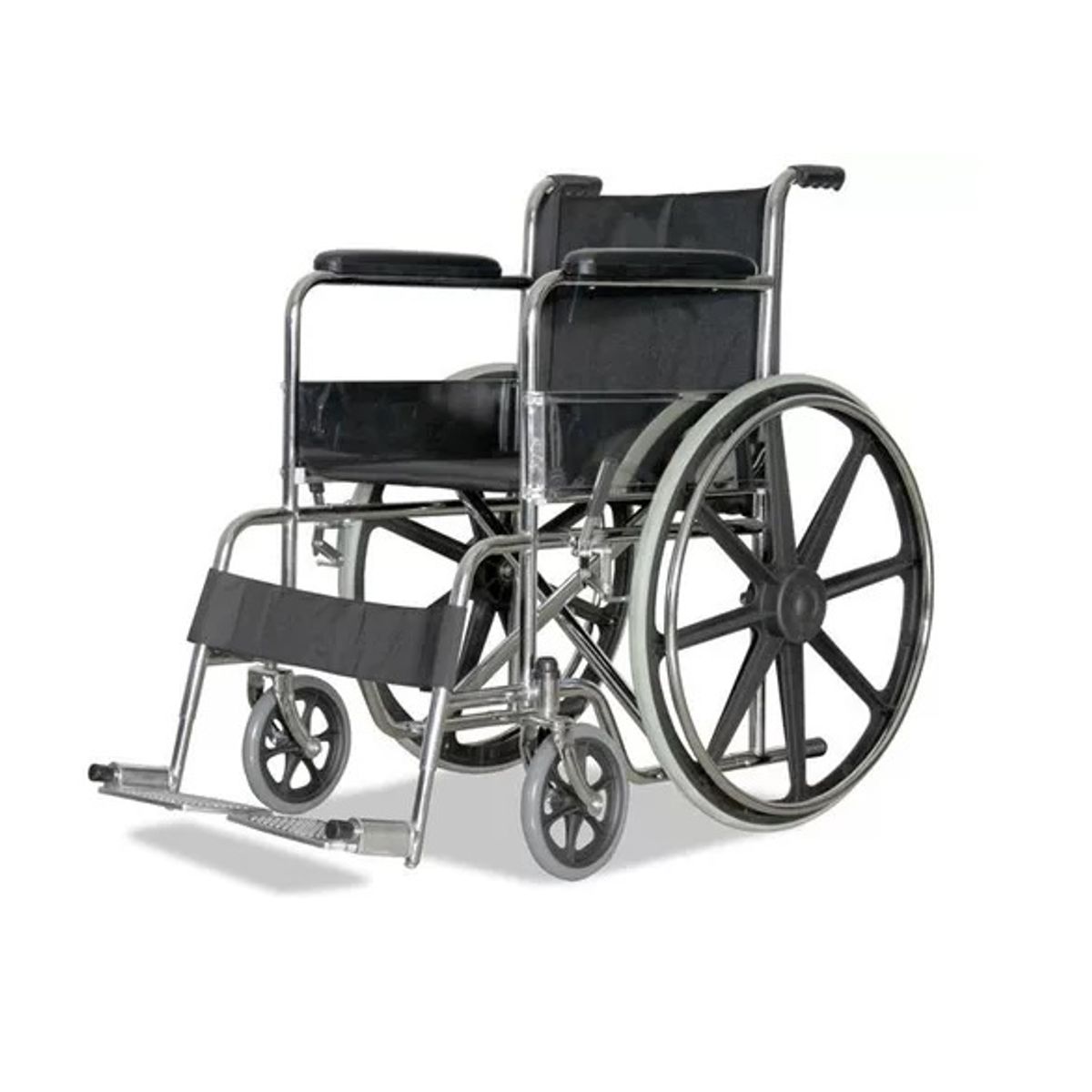 GENERICO - Silla De Ruedas STANDAR de ALUMINIO  DELUXE