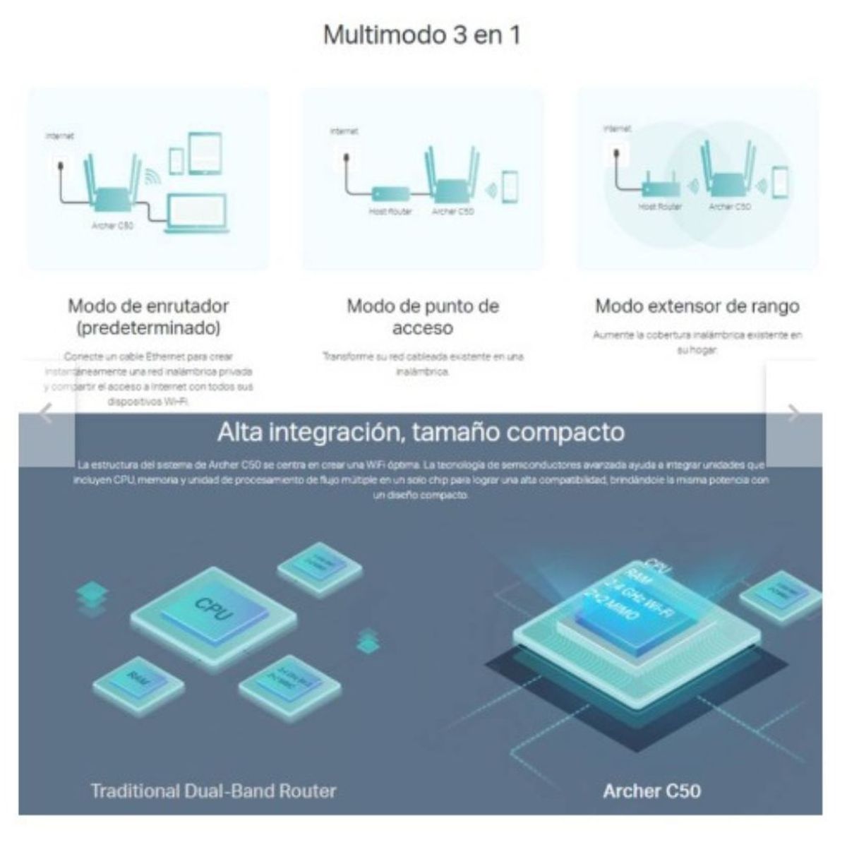 TP LINK - TP Link Router Wifi   Dual Band Mu-Mimo Acces Point 867MBPS Archer C50