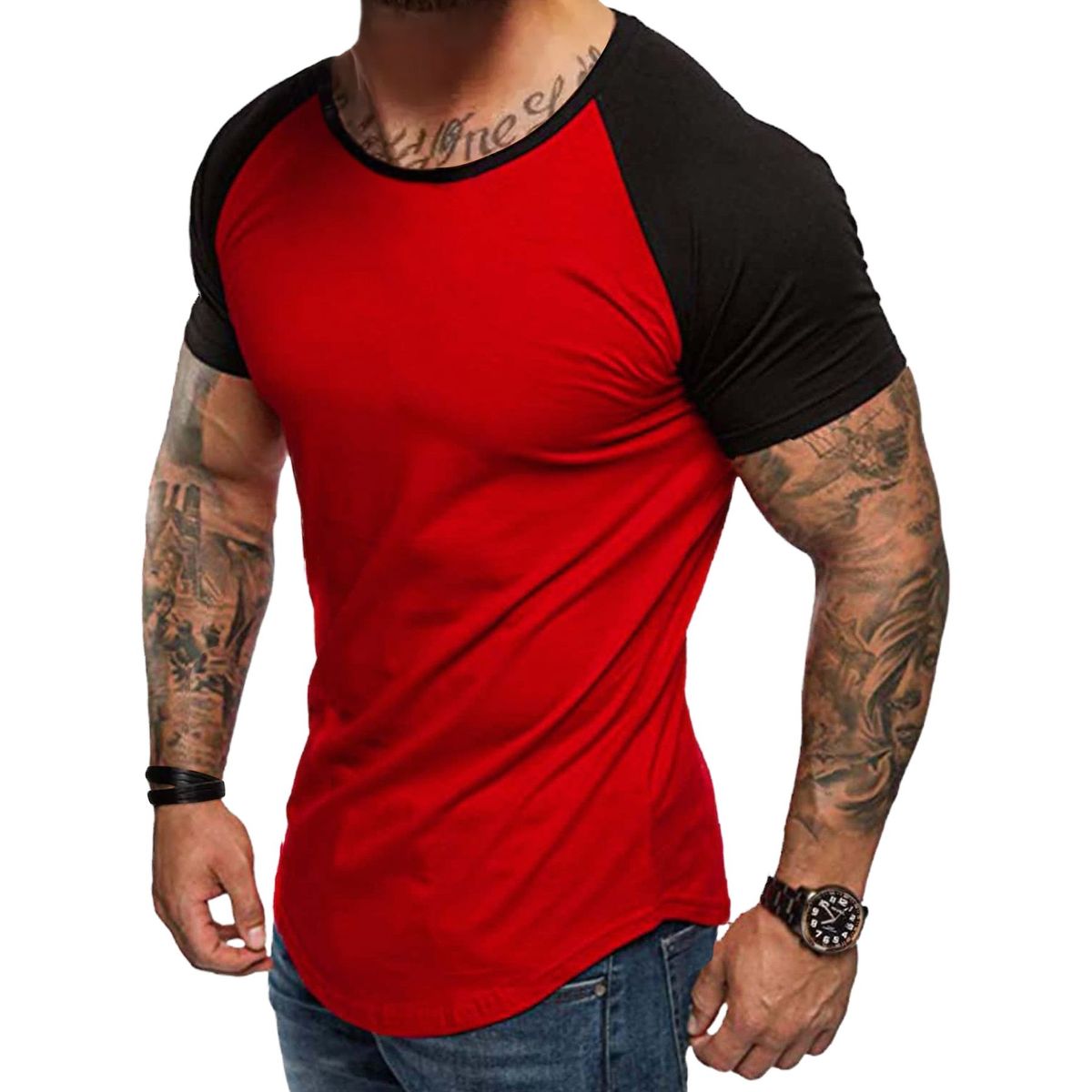 BLWOENS - Camiseta de manga corta para hombres