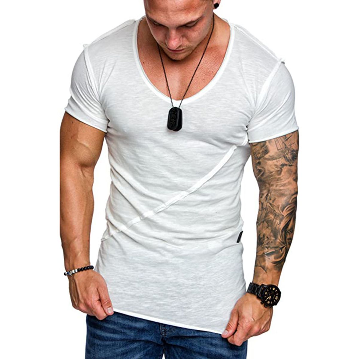 BLWOENS - Camiseta de manga corta para hombres