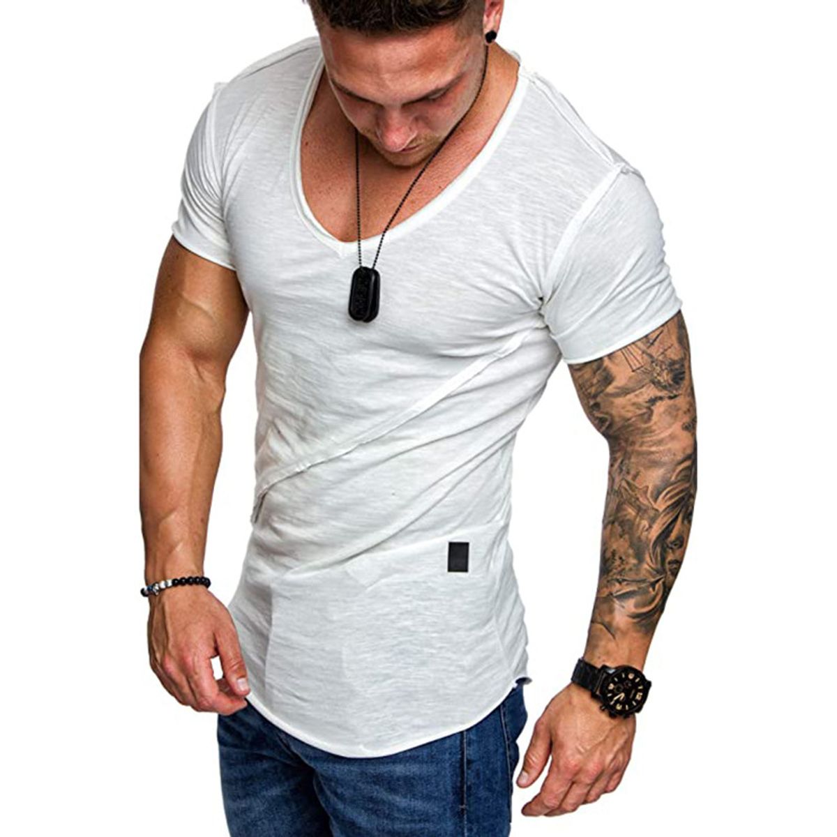 BLWOENS - Camiseta de manga corta para hombres