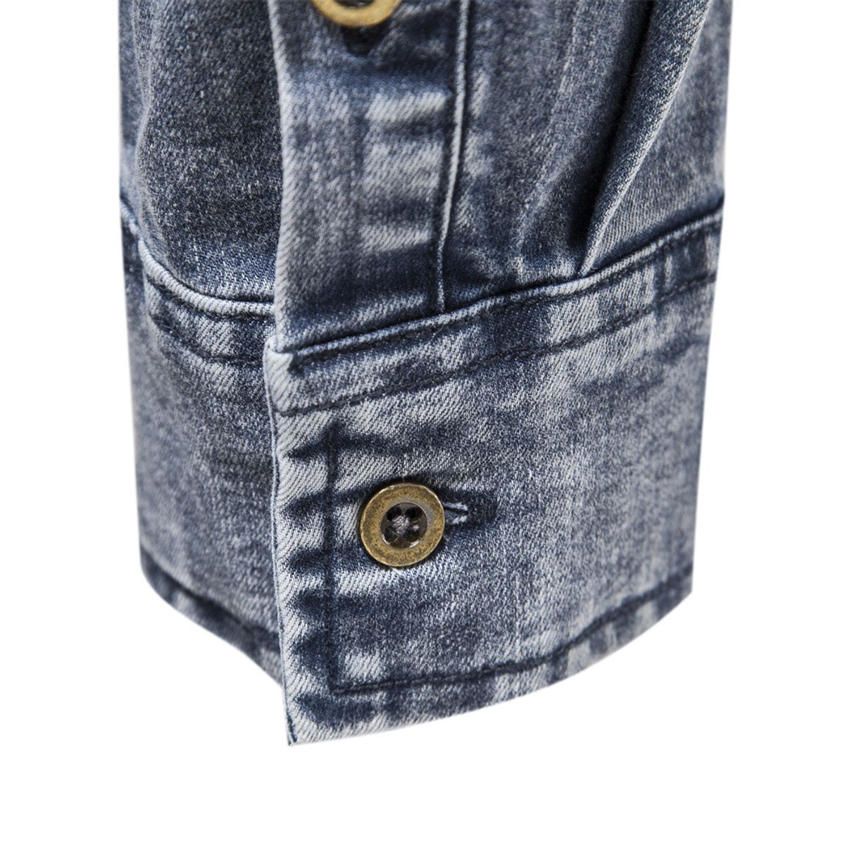 BLWOENS - Camisa de mezclilla para hombre