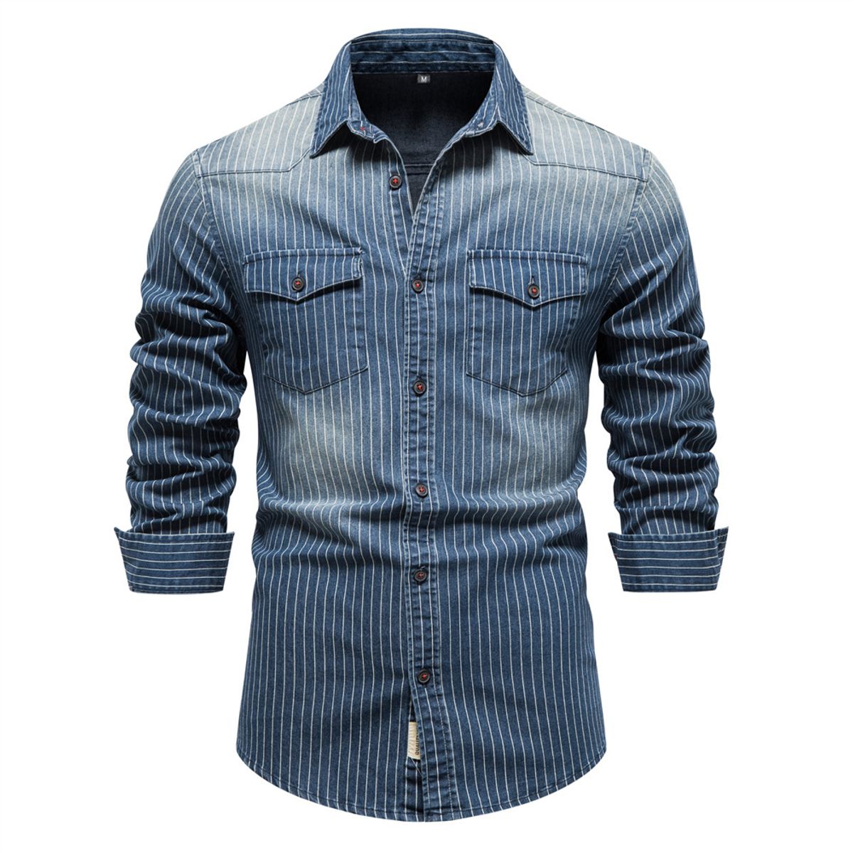 BLWOENS - Camisa de mezclilla para hombre