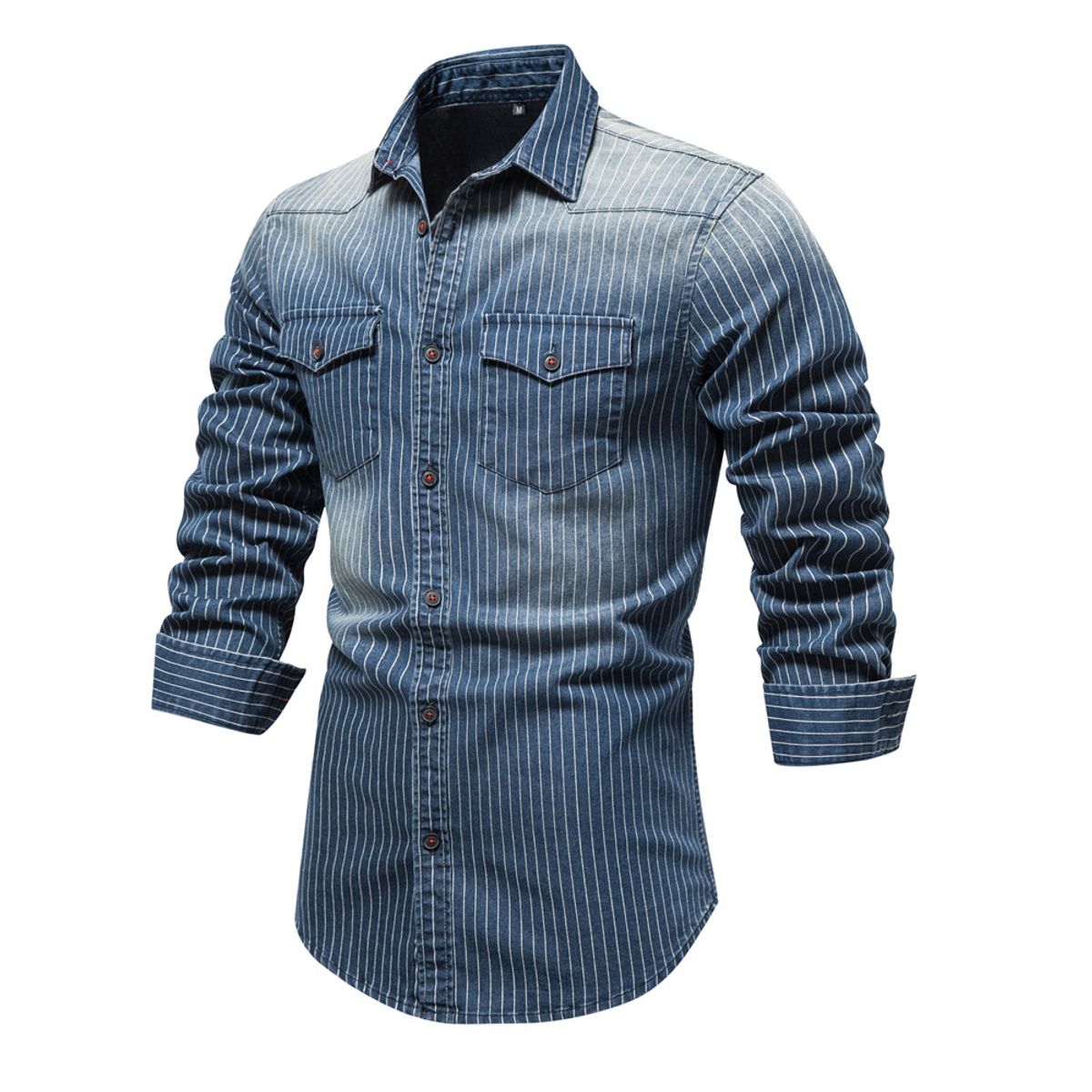 BLWOENS - Camisa de mezclilla para hombre