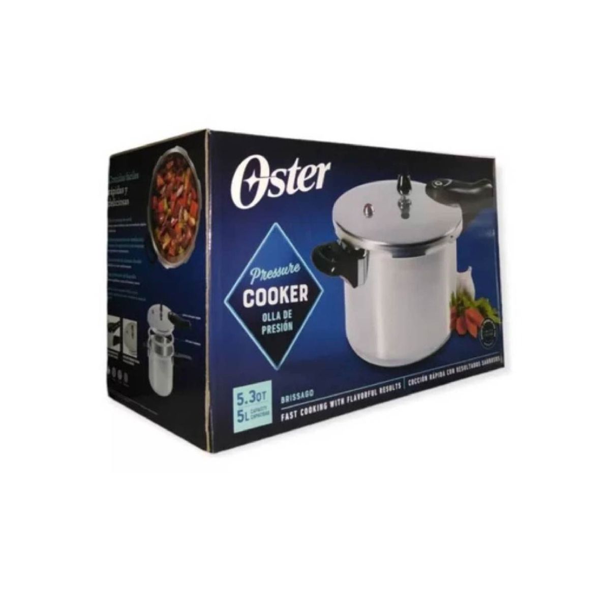 OSTER - Olla a Presión Oster 5 Litros  – Aluminio