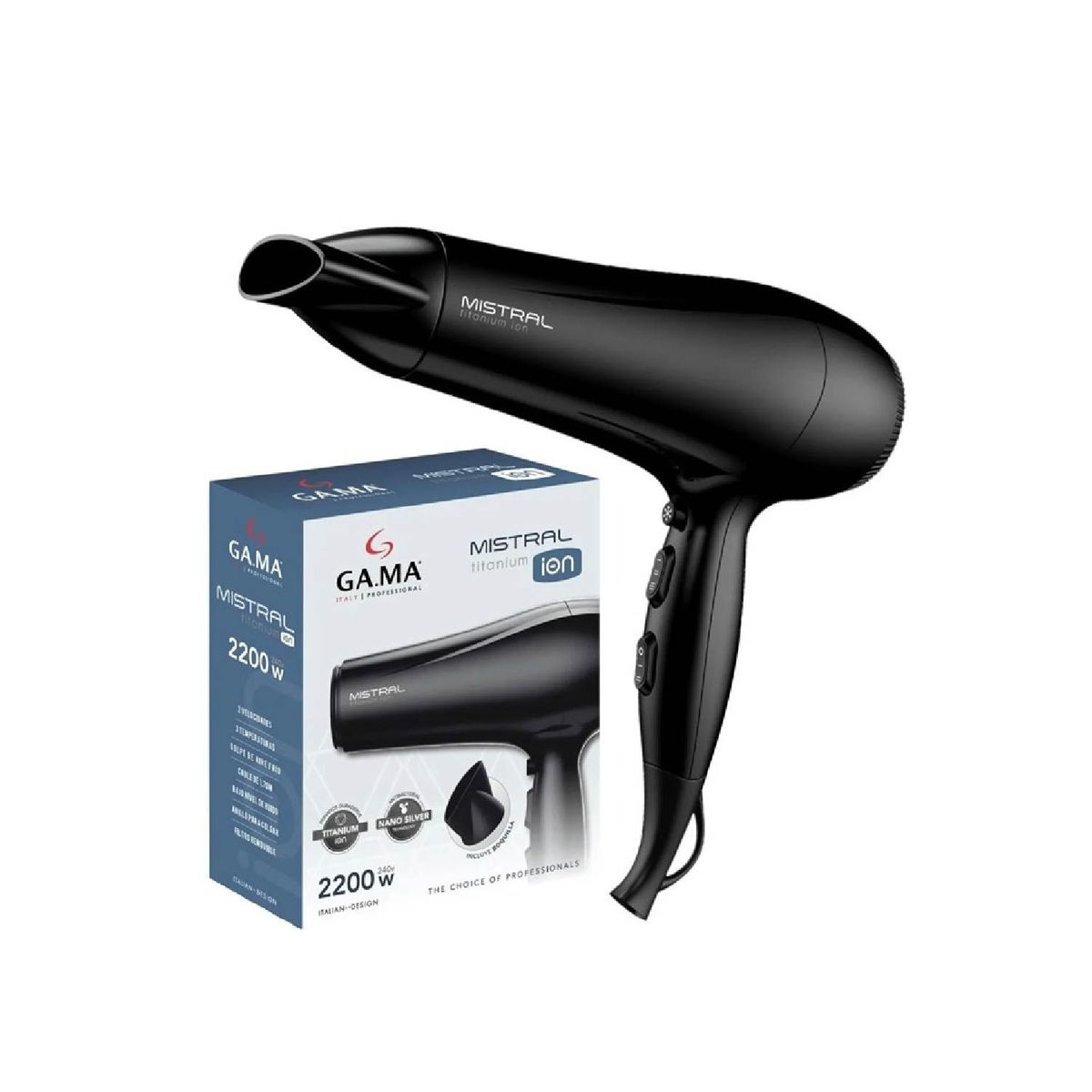 GAMA - SECADORA GAMA VENTO CERAMIC SHINE ION 2200W