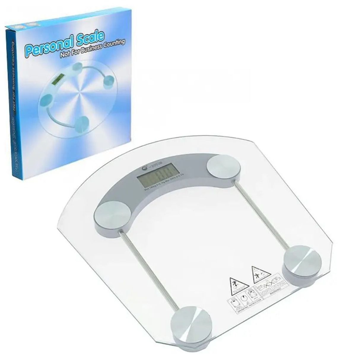 OEM - Bascula Balanza Digital de Baño Bascula Vidrio Templado