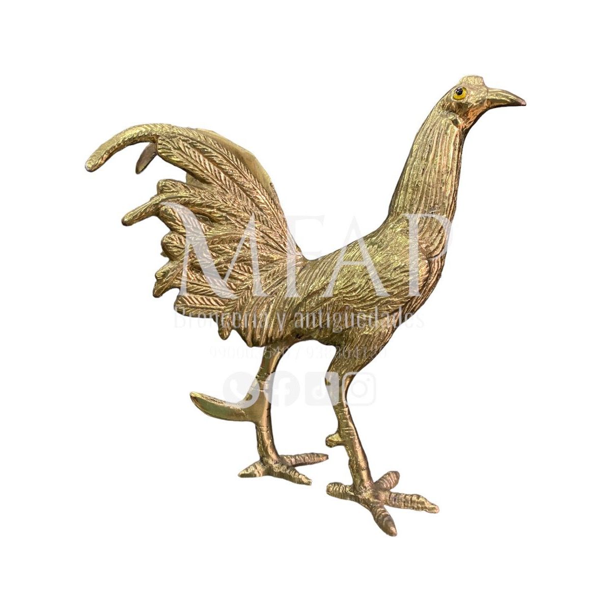 MFAP BRONCERIA Y ANTIGUEDADES - Gallo de bronce navajero