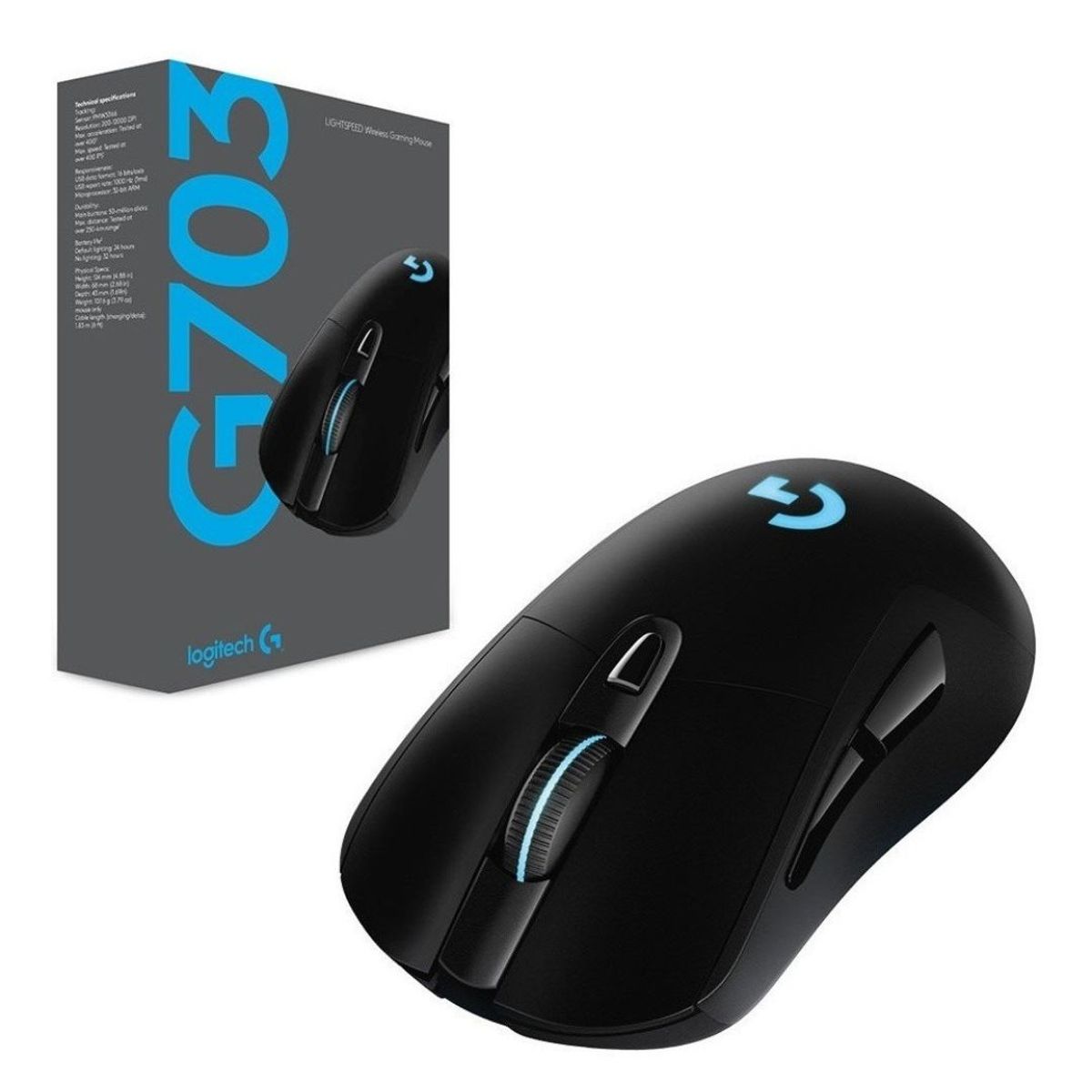 LOGITECH - MOUSE GAMER LOGITECH G703 LIGHTSPEED 910-005638