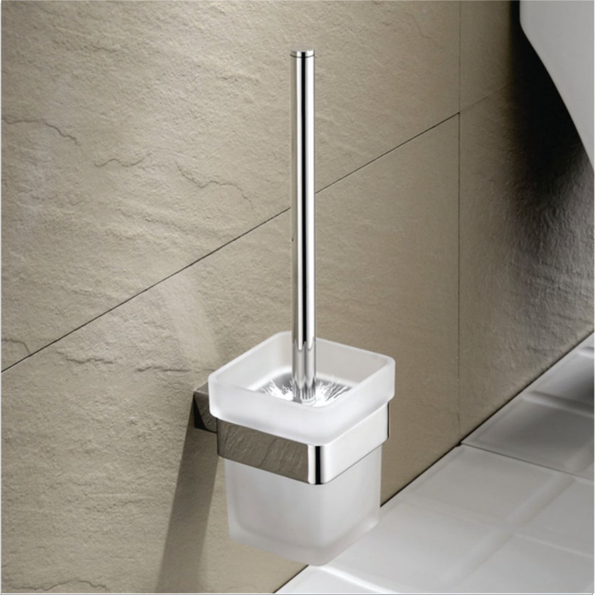 GENERICO - Cepillo de inodoro de acero inoxidable 304