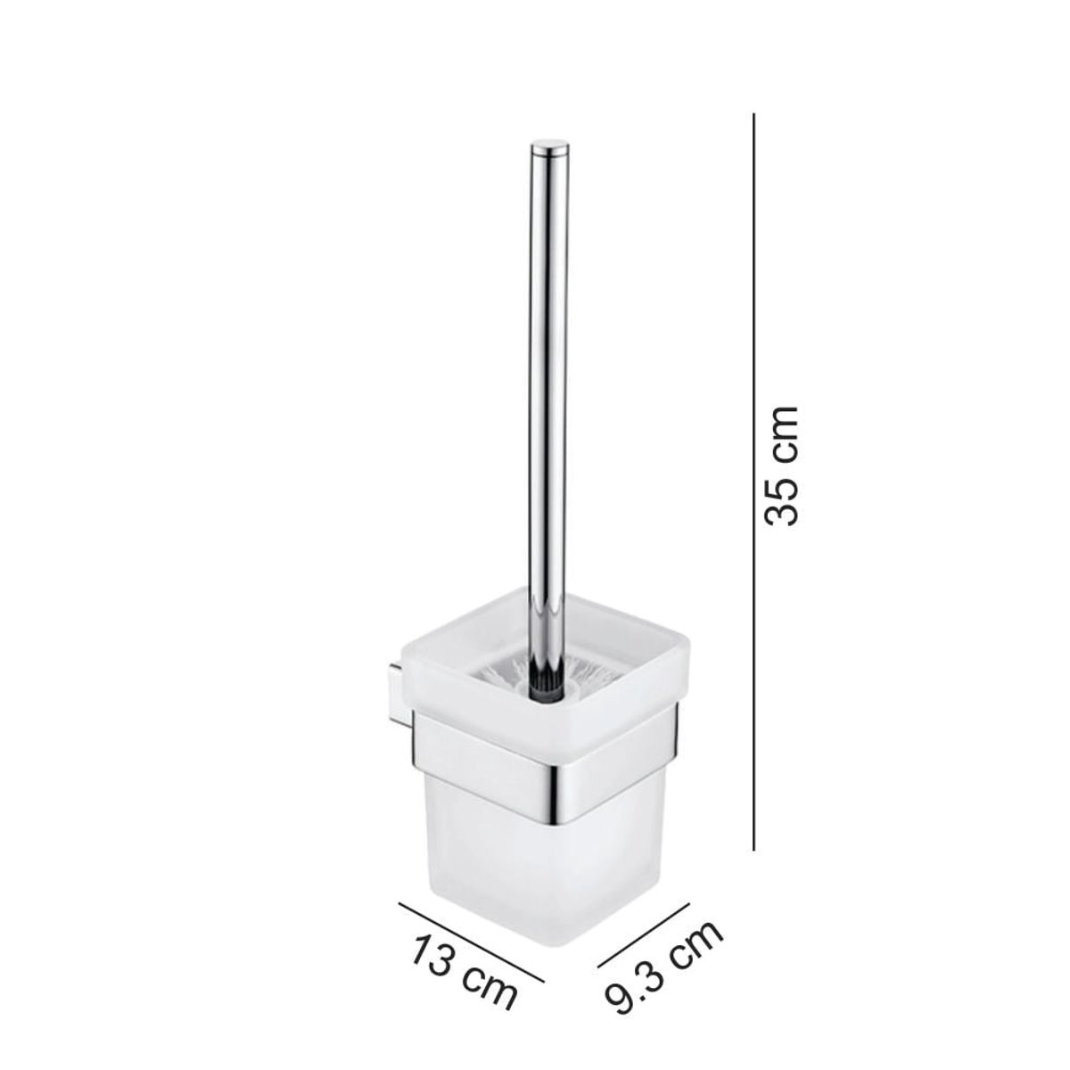 GENERICO - Cepillo de inodoro de acero inoxidable 304