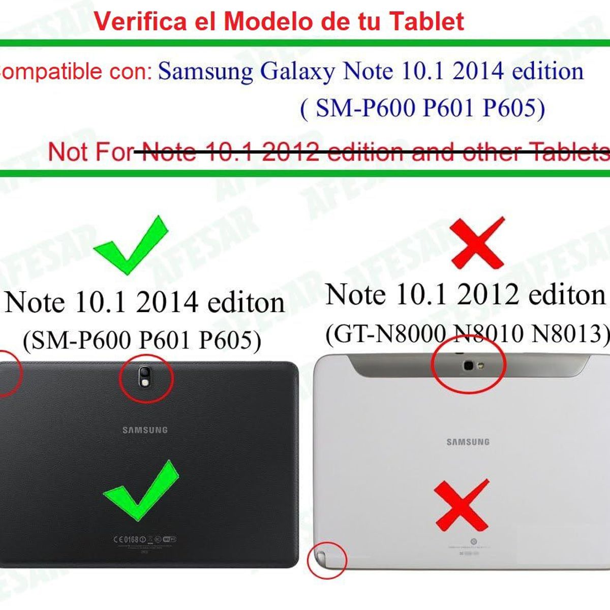 GENERICO - Funda + Mica + Lapiz para Samsung Note 10.1 2014 SM-P600 Cover Case