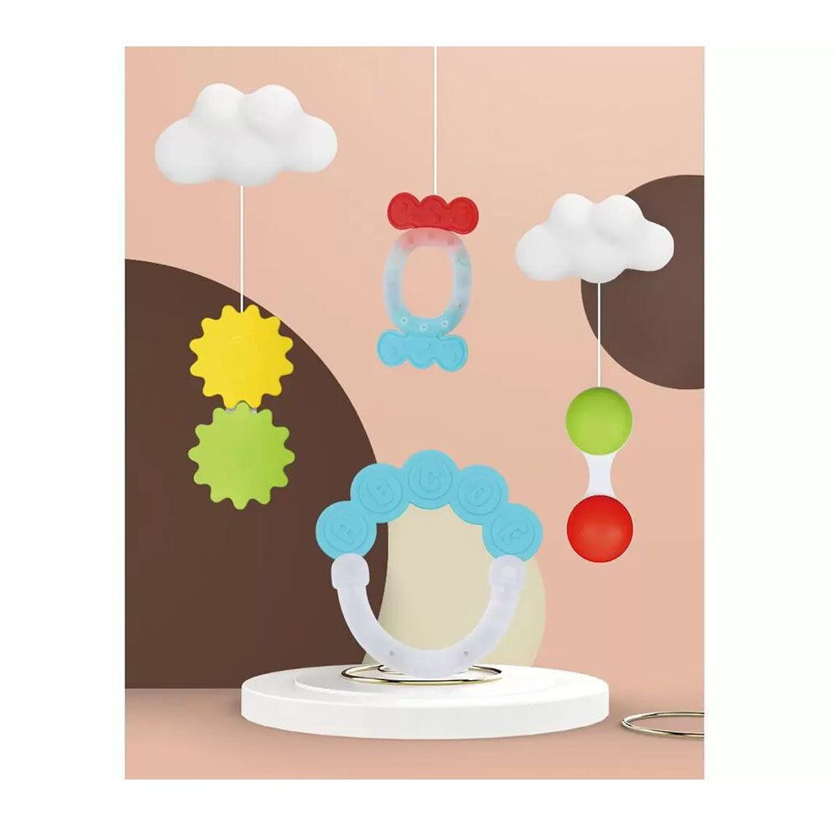 GENERICO - Kit Mordedor Sonajero x 4 Piezas HE0152