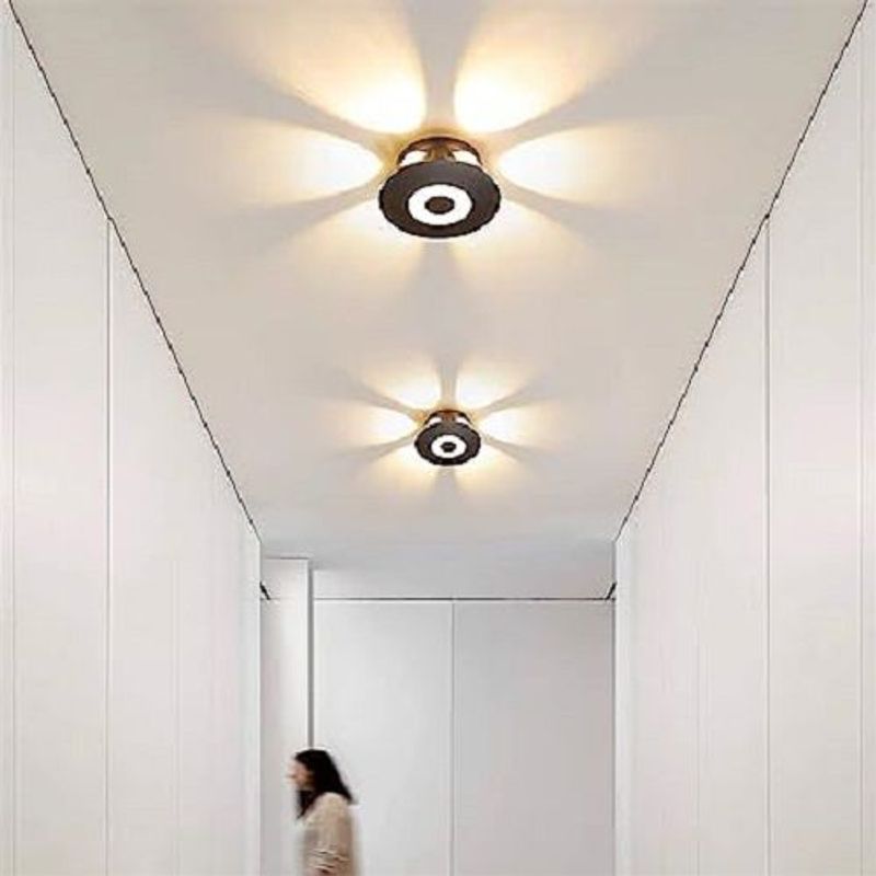 GENERICO - Pack 2 Lamparas de pared Aplique Led flor 6w Luz Cálida
