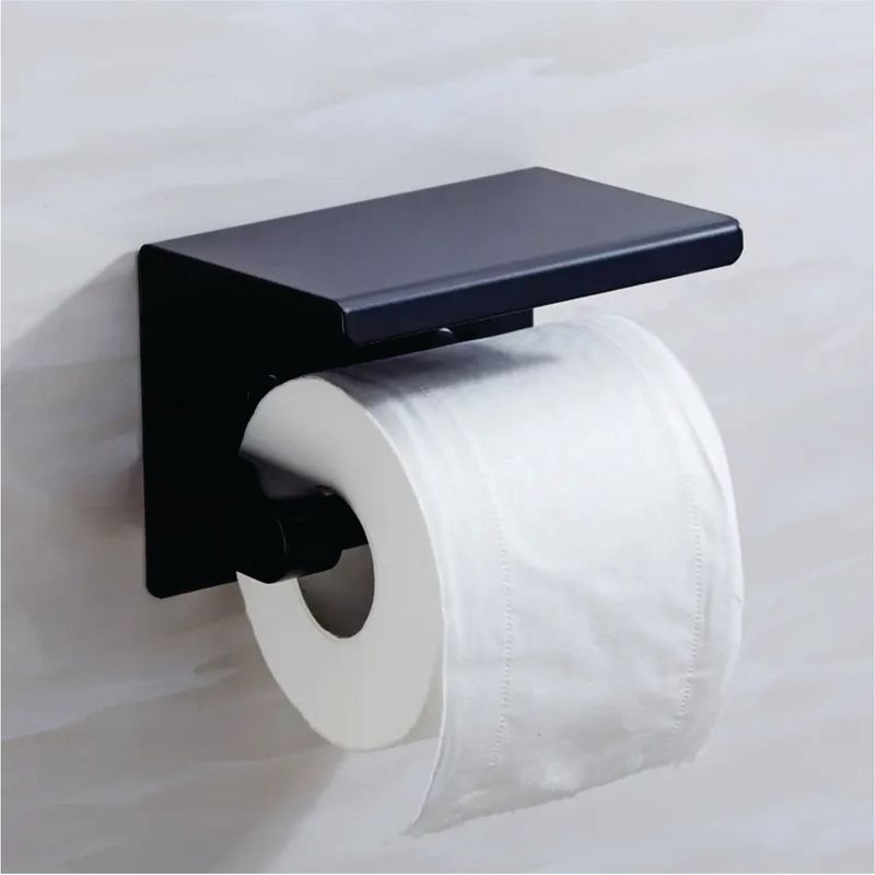 GENERICO - Portapapel higienico con soporte premium de acero inoxidable 304