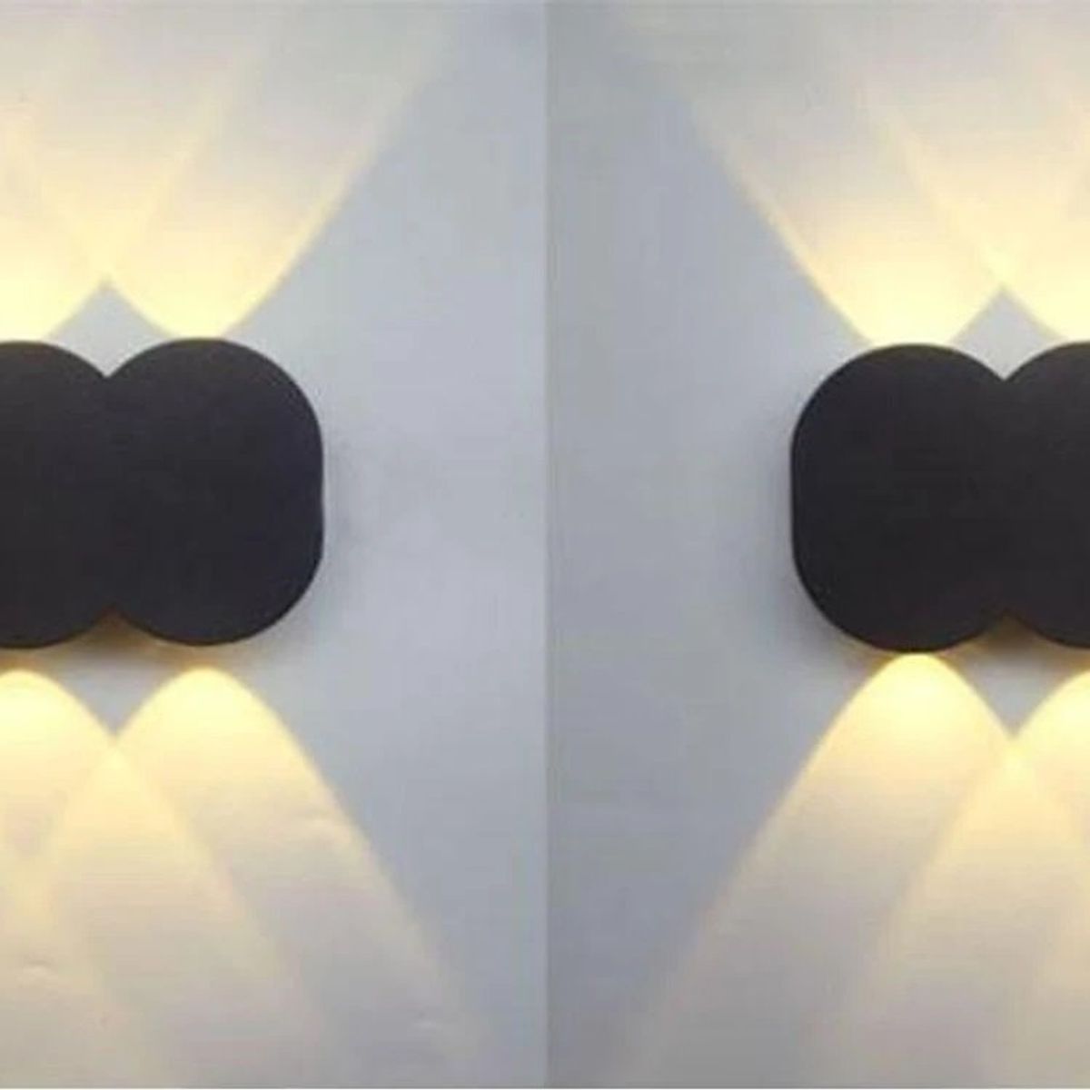 GENERICO - Pack 2 Lampara de pared Aplique garra de dragón 6w Luz Calida