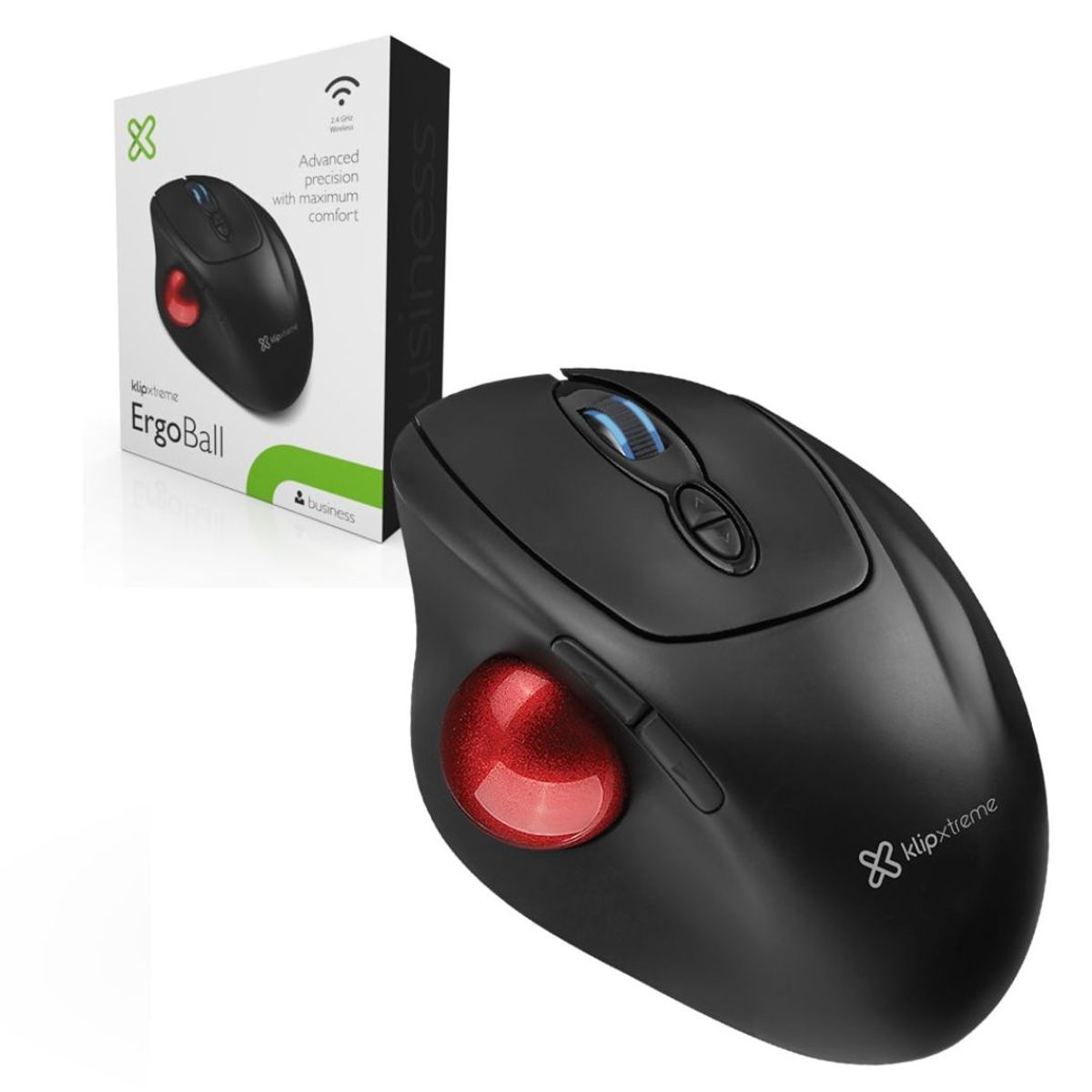 KLIP XTREME - MOUSE KLIPXTREME TRACKBALL INALAMBRICO ERGO KMW-800