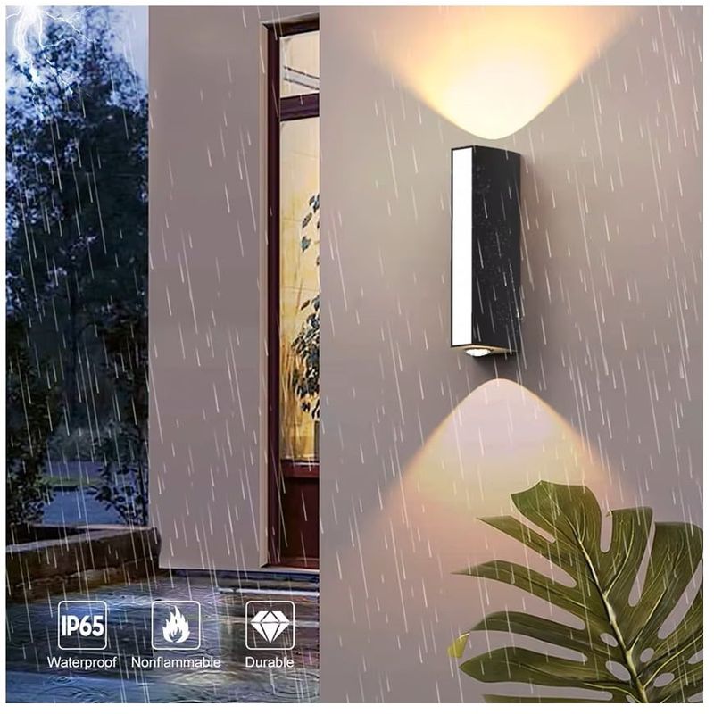 GENERICO - Aplique de pared modelo futurista (pack de 2 unidades)