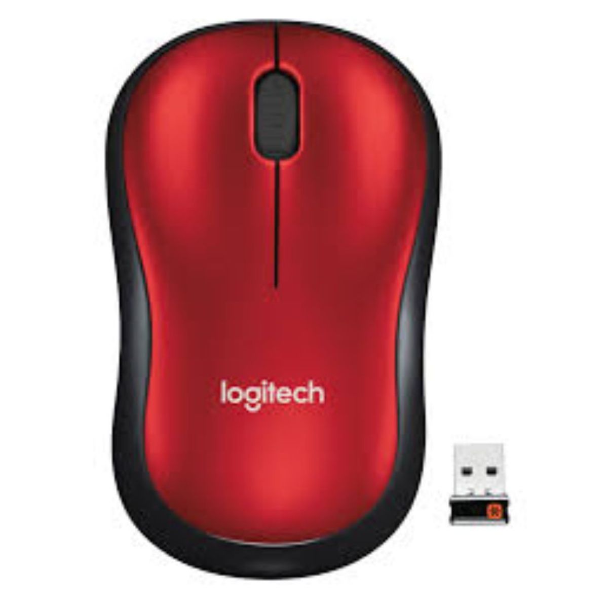 LOGITECH - MOUSE LOGITECH INALÁMBRICO M185 ROJO 910-003635