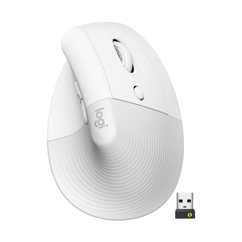 LOGITECH - MOUSE LOGITECH LIFT VERTICAL WIRELESS BLANCO 910-006469