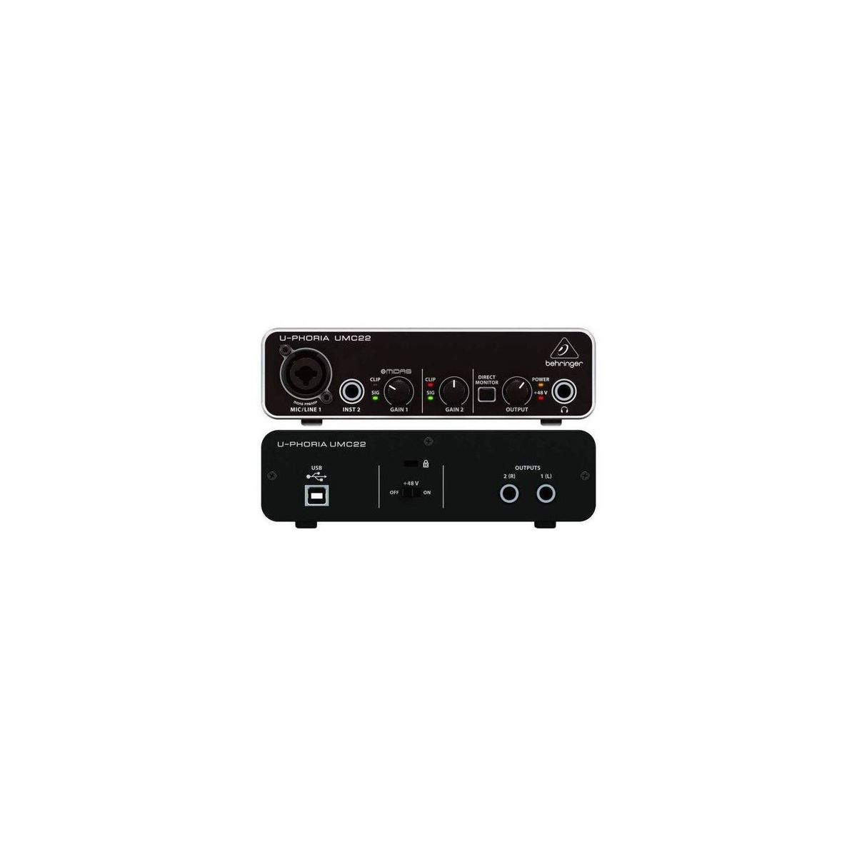 BEHRINGER - Interfaz audio USB BEHRINGER UMC22 U-PHORIA