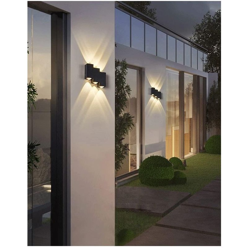 GENERICO - Pack Lamparas de pared Led Aplique escalera 6 w Luz Cálida