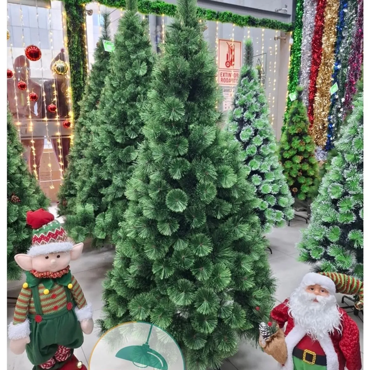 GENERICO - Árbol de Navidad 1.8 m verde pino frondoso