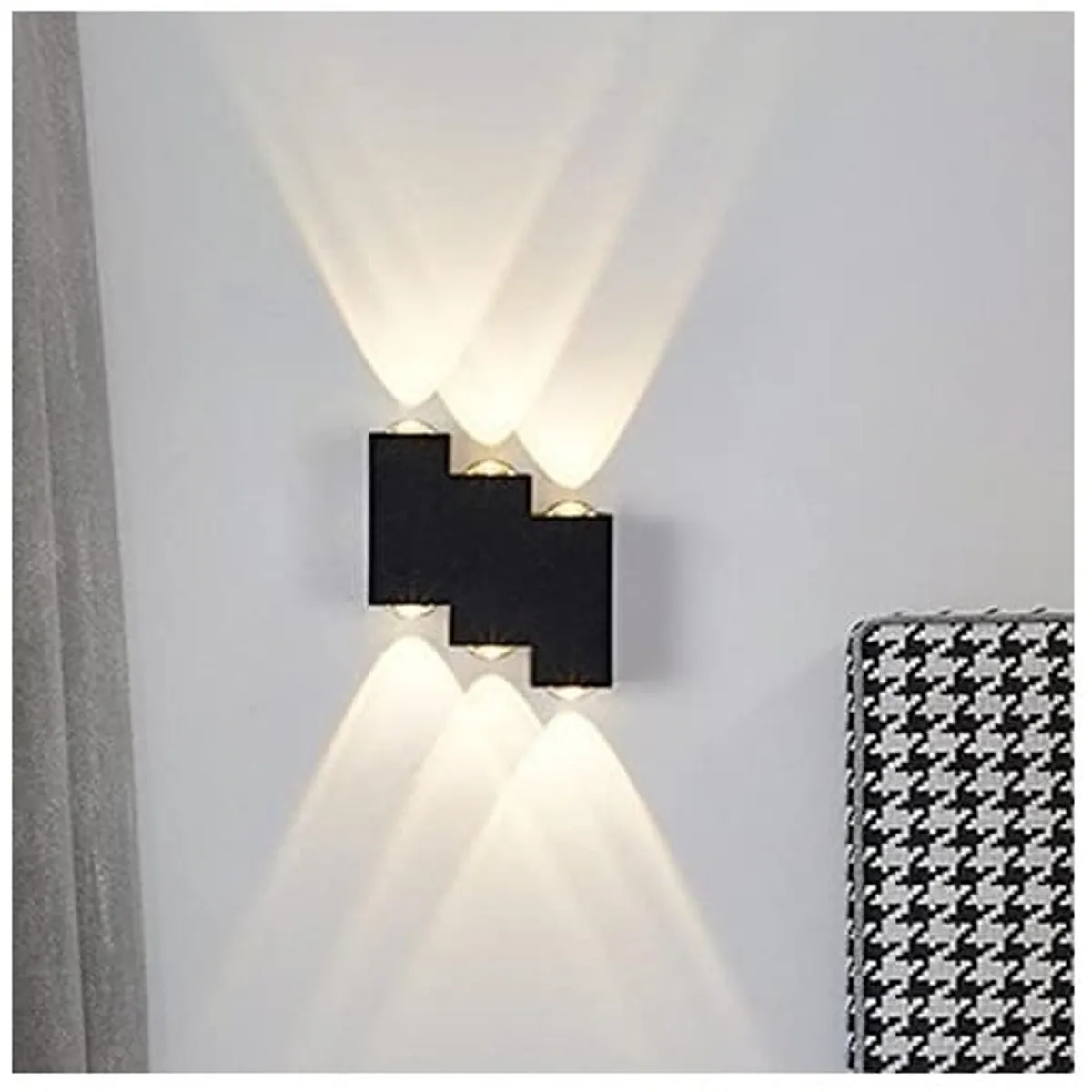 GENERICO - Lampara de pared Led Aplique escalera 6 w Luz Calida + RGB