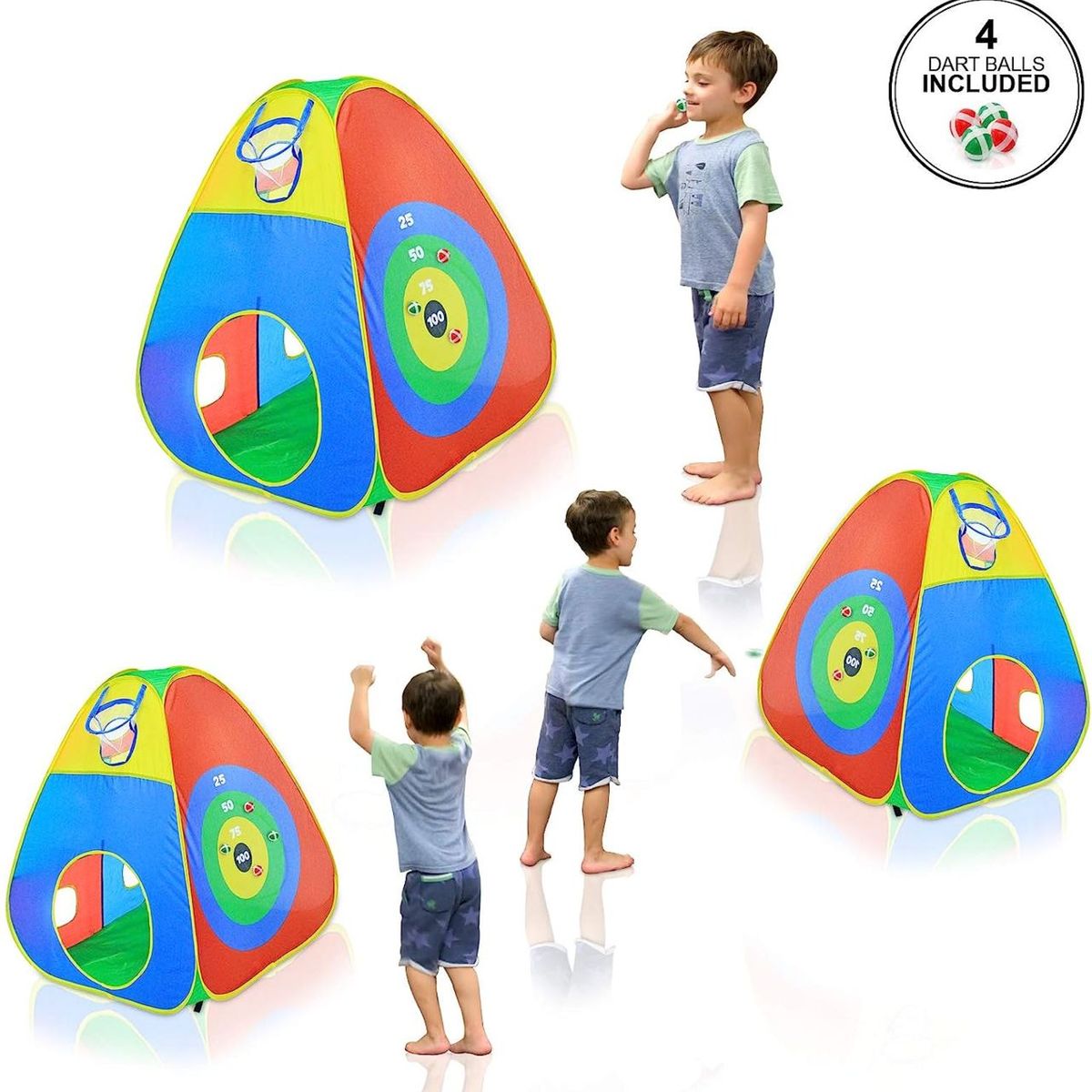 EVERBEST - Carpa Circuito 5 En 1 Doble Túnel Juego Para Niños Unisex
