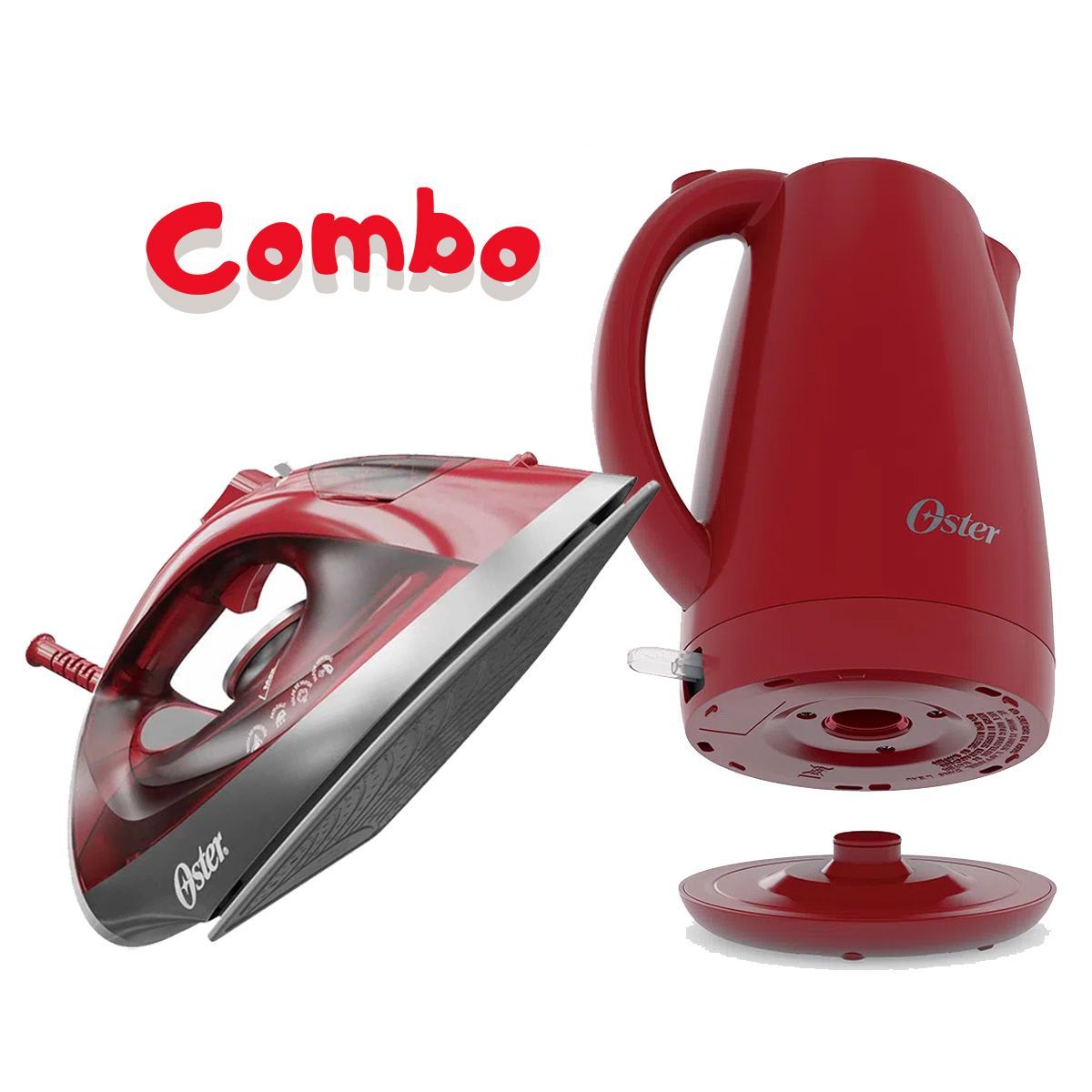OSTER - Combo Plancha de vapor Oster + Hervidor eléctrico 2.5 Litros